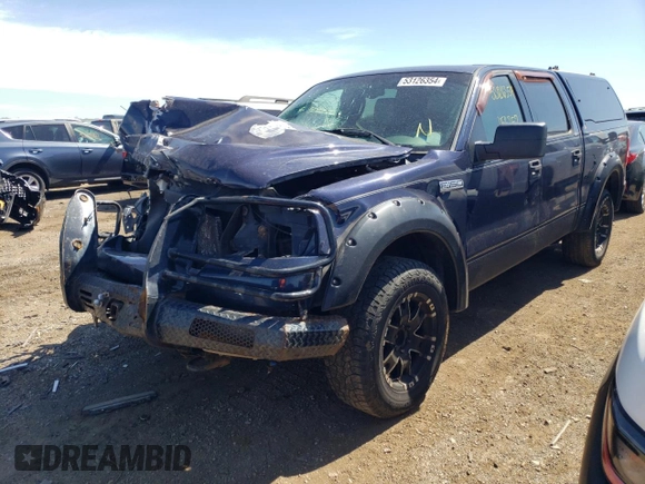 2004 Ford F-150 XLT with VIN 1FTPW14524KA83255, listed as a Copart auction lot 53126354 with 253,357 mi miles and Salvage Title. Bid and sale history available at carsss.com. Image 1.