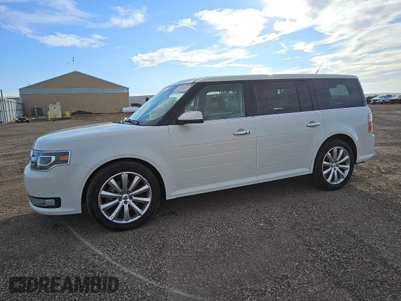 2013 Ford Flex Limited w/EcoBoost with VIN 2FMHK6DT0DBD39961, listed as a Copart auction lot 43514135 with 168,945 mi miles and Clean Title. Bid and sale history available at carsss.com. Image 1.