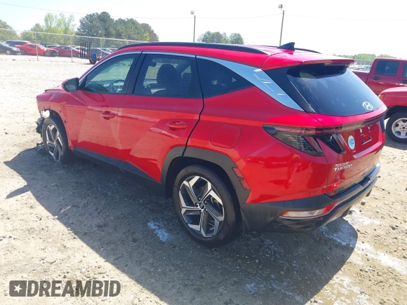 2023 Hyundai Tucson SEL with VIN 5NMJF3AE1PH165094, listed as a IAAI auction lot 42035394 with 33,226 mi miles and . Bid and sale history available at carsss.com. Image 3.