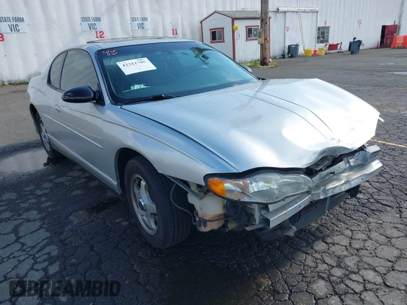 2004 Chevrolet Monte Carlo LS with VIN 2G1WW12EX49331521, listed as a IAAI auction lot 42311785 with 176,344 mi miles and . Bid and sale history available at DreamBid. Image 1.