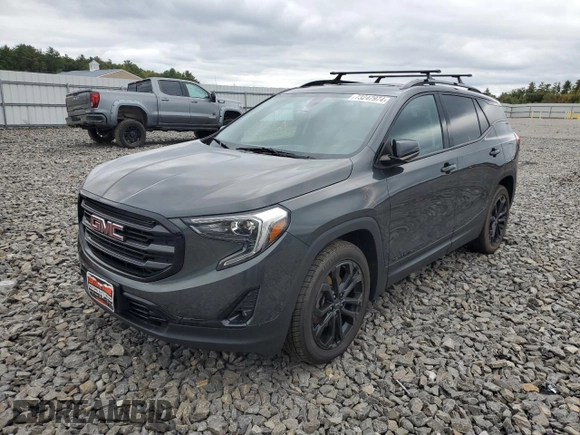 2019 GMC Terrain SLT with VIN 3GKALVEX4KL133532, listed as a Copart auction lot 73247974 with 78,766 mi miles and Salvage Title. Bid and sale history available at carsss.com. Image 1.