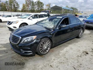 2015 Mercedes-Benz S-Class S 550 with VIN WDDUG8CBXFA156810, listed as a Copart auction lot 74266554 with 69,159 mi miles and Non Repairable. Bid and sale history available at carsss.com. Image 1.