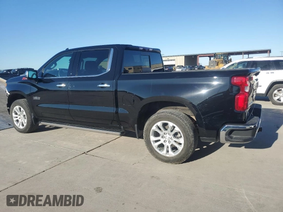 2023 Chevrolet Silverado 1500 LTZ with VIN 3GCUDGE85PG123781, listed as a Copart auction lot 48239425 with 46,606 mi miles and Clean Title. Bid and sale history available at carsss.com. Image 2.