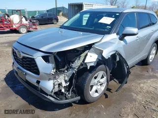 2023 Toyota Highlander L with VIN 5TDKDRAH6PS502220, listed as a IAAI auction lot 41907736 with 67,977 mi miles. Bid and sale history available at carsss.com. Image 6.