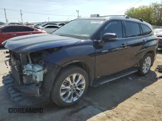 2021 Toyota Highlander Hybrid Limited с VIN 5TDXBRCH7MS018531, выставлен на аукционе Copart как лот 51876085 с пробегом 77 584 миль миль и Списание • Salvage title. История ставок и продаж доступна на DreamBid. Изображение 1.