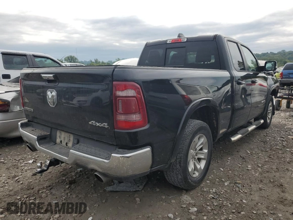 2020 Ram 1500 Laramie with VIN 1C6SRFDT8LN121976, listed as a Copart auction lot 66707184 with 80,004 mi miles and Salvage Title. Bid and sale history available at carsss.com. Image 3.