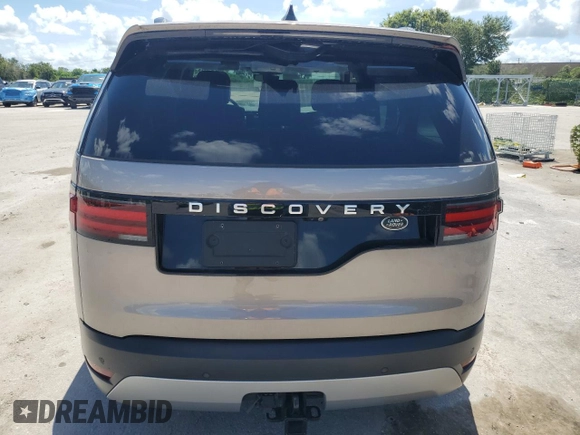 2023 Land Rover Discovery S with VIN SALRJ2EXXP2465558, listed as a Copart auction lot 62910124 with 0 mi miles and Salvage Title. Bid and sale history available at carsss.com. Image 6.