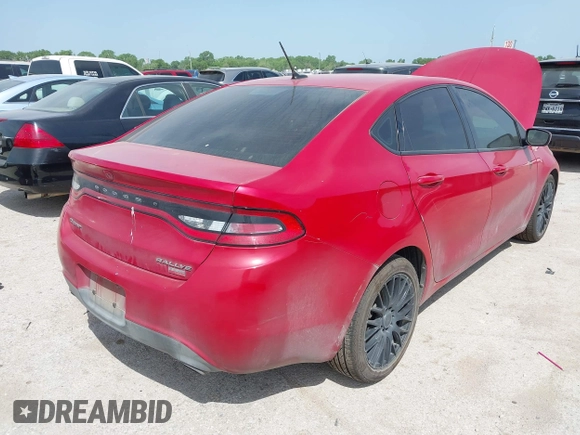 2013 Dodge Dart SXT with VIN 1C3CDFBH3DD641007, listed as a IAAI auction lot 42028569 with 118,700 mi miles. Bid and sale history available at carsss.com. Image 4.