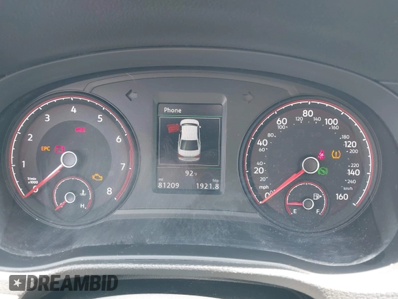 2021 Volkswagen Passat SE z VIN 1VWSA7A32MC014376, wystawiony jako IAAI lot #42314372 z przebiegiem 81 209 mil mil oraz . Historia ofert i sprzedaży dostępna na DreamBid. Obrazek 7.