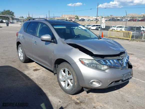2009 Nissan Murano SL with VIN JN8AZ18W39W211281, listed as a IAAI auction lot 40254241 with 169,010 mi miles. Bid and sale history available at carsss.com. Image 1.