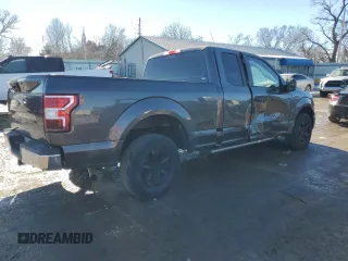 2018 Ford F-150 XL with VIN 1FTEX1CBXJFC15064, listed as a Copart auction lot 89269835 with 91,539 mi miles and Salvage Title. Bid and sale history available at carsss.com. Image 3.