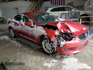 2015 Mazda 6 i Sport with VIN JM1GJ1U58F1216933, listed as a Copart auction lot 47897115 with Not Provided miles and Salvage Title. Bid and sale history available at DreamBid. Image 4.