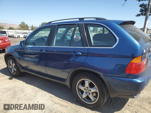 2000 BMW X5 with VIN WBAFB3341YLH02648, listed as a Copart auction lot 64767024 with 134,342 mi miles and Salvage Title. Bid and sale history available at carsss.com. Image 2.