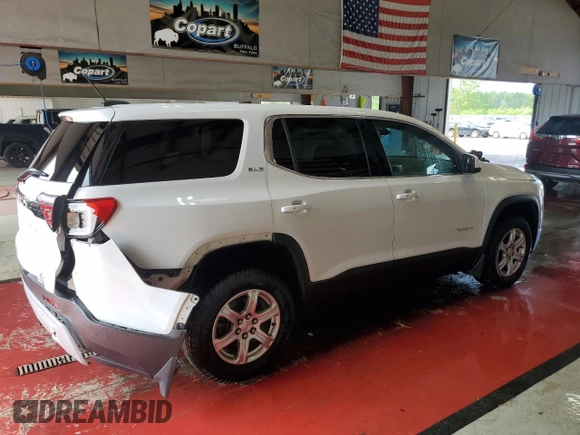 2019 GMC Acadia SLE with VIN 1GKKNRLAXKZ272948, listed as a Copart auction lot 60263105 with 85,380 mi miles and Salvage title. Bid and sale history available at DreamBid. Image 3.