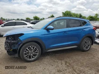 2019 Hyundai Tucson Limited with VIN KM8J3CALXKU040955, listed as a Copart auction lot 61306875 with 56,112 mi miles and Salvage title. Bid and sale history available at DreamBid. Image 1.