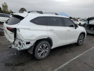 2022 Toyota Highlander Hybrid XLE z VIN 5TDHBRCH8NS538890, wystawiony jako Copart lot #48402615 z przebiegiem 48 225 mil mil oraz Szkoda całkowita • Salvage title. Historia ofert i sprzedaży dostępna na DreamBid. Obrazek 3.