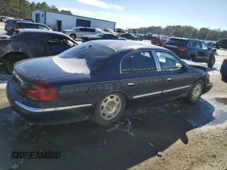 2002 Lincoln Continental with VIN 1LNHM97V82Y612492, listed as a Copart auction lot 38197414 with 198,537 mi miles and Salvage Title. Bid and sale history available at carsss.com. Image 3.