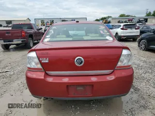 2009 Mercury Sable Premier with VIN 1MEHM42W29G617239, listed as a Copart auction lot 55176425 with 191,208 mi miles and Salvage title. Bid and sale history available at DreamBid. Image 6.