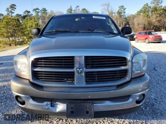 2006 Dodge 1500 SLT z VIN 1D7HA18266S582653, wystawiony jako Copart lot #47625845 z przebiegiem 134 843 mil mil oraz Czysty tytuł • Clean title. Historia ofert i sprzedaży dostępna na DreamBid. Obrazek 5.