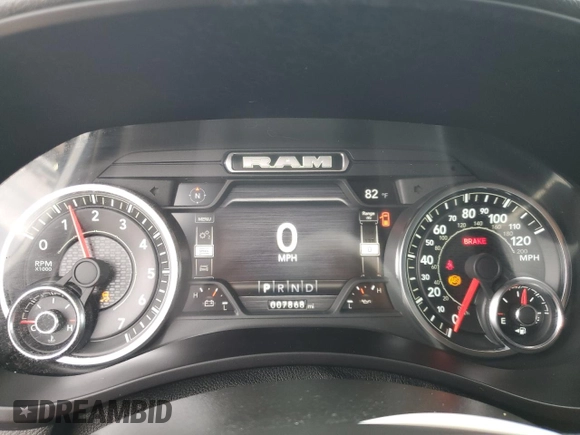2022 Ram 2500 Tradesman with VIN 3C6UR5HJ9NG423994, listed as a Copart auction lot 55760645 with 7,868 mi miles and Salvage title. Bid and sale history available at DreamBid. Image 9.