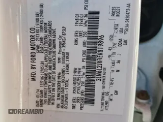 2014 Lincoln MKZ with VIN 3LN6L2JK0ER819896, listed as a Copart auction lot 57110025 with Not provided miles and Salvage title. Bid and sale history available at DreamBid. Image 12.