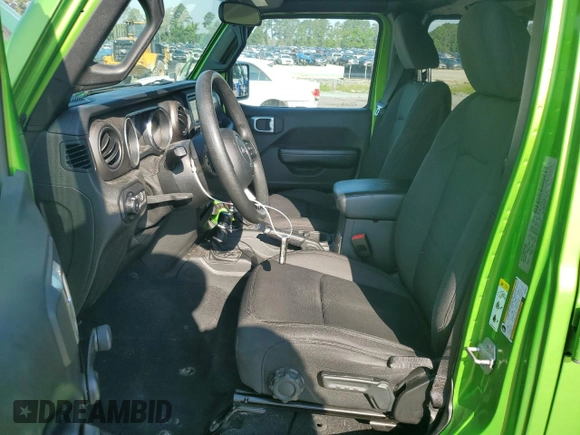 2019 Jeep Wrangler Unlimited Sport с VIN 1C4HJXDG3KW568971, выставлен на аукционе Copart как лот 61813995 с пробегом 80 397 миль миль и Списание • Salvage title. История ставок и продаж доступна на DreamBid. Изображение 7.