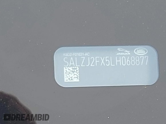 2020 Land Rover Range Rover Evoque S z VIN SALZJ2FX5LH068877, wystawiony jako IAAI lot #41812697 z przebiegiem 31 677 mil mil oraz . Historia ofert i sprzedaży dostępna na DreamBid. Obrazek 9.