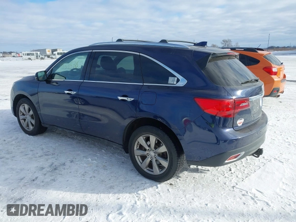 2016 Acura MDX Advance with VIN 5FRYD4H94GB037774, listed as a IAAI auction lot 41345763 with 133,045 mi miles and . Bid and sale history available at DreamBid. Image 3.