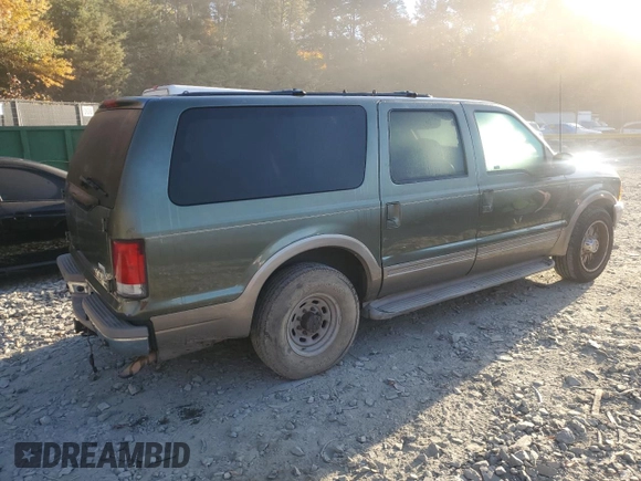 2001 Ford Excursion Limited с VIN 1FMNU42L91EA78236, выставлен на аукционе Copart как лот 77689664 с пробегом 228 761 миль миль и Чистый • Clean title. История ставок и продаж доступна на DreamBid. Изображение 3.
