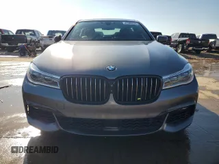 2019 BMW 7 Series 750i with VIN WBA7F0C59KGM25051, listed as a Copart auction lot 87285534 with Not Provided miles and Salvage Title. Bid and sale history available at DreamBid. Image 5.
