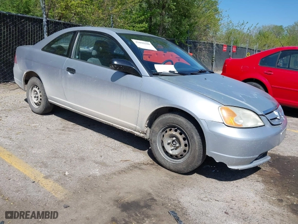 2001 Honda Civic LX with VIN 1HGEM22561L123530, listed as a IAAI auction lot 42092186 with 190,321 mi miles. Bid and sale history available at carsss.com. Image 1.