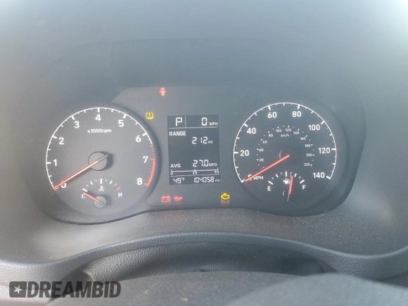 2019 Hyundai Accent SE with VIN 3KPC24A32KE080144, listed as a Copart auction lot 50579045 with 104,058 mi miles and Salvage Title. Bid and sale history available at carsss.com. Image 9.