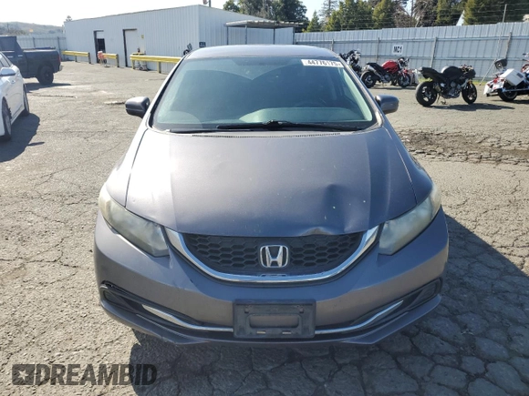 2014 Honda Civic LX with VIN 19XFB2F50EE206338, listed as a Copart auction lot 44776175 with 155,549 mi miles and Salvage Title. Bid and sale history available at DreamBid. Image 5.