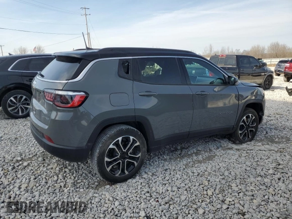 2023 Jeep Compass (RED) Edition with VIN 3C4NJDCN9PT558315, listed as a Copart auction lot 48219915 with 7,183 mi miles and Clean title. Bid and sale history available at DreamBid. Image 3.