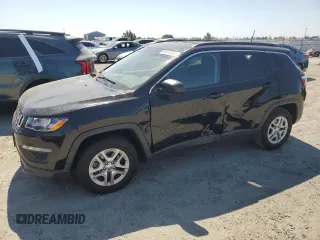 2021 Jeep Compass Sport z VIN 3C4NJCAB8MT545909, wystawiony jako Copart lot #59778355 z przebiegiem 71 029 mil mil oraz Szkoda całkowita • Salvage title. Historia ofert i sprzedaży dostępna na DreamBid. Obrazek 1.