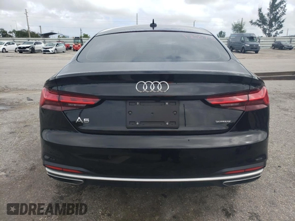 2021 Audi A5 Sportback Premium with VIN WAUABCF59MA038889, listed as a Copart auction lot 76304733 with 24,872 mi miles. Bid and sale history available at carsss.com. Image 6.