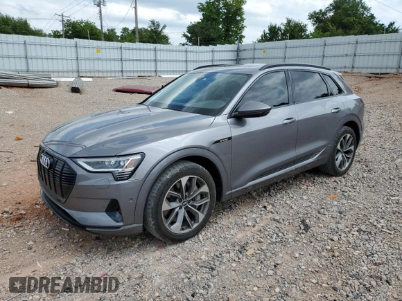 2021 Audi e-tron Premium Plus with VIN WA1LAAGE2MB020871, listed as a Copart auction lot 58136355 with 35,562 mi miles and Salvage title. Bid and sale history available at DreamBid. Image 1.