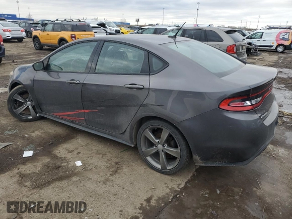 2016 Dodge Dart GT with VIN 1C3CDFEB9GD551162, listed as a Copart auction lot 43546695 with 89,587 mi miles and Clean Title. Bid and sale history available at carsss.com. Image 2.