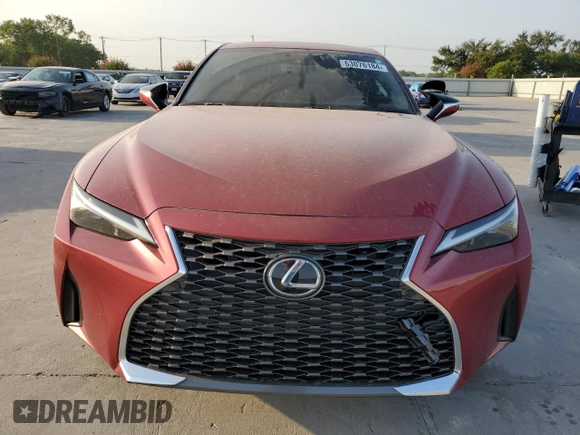 2022 Lexus IS with VIN JTHDA1D2XN5118632, listed as a Copart auction lot 63076184 with 24,948 mi miles and Clean Title. Bid and sale history available at carsss.com. Image 5.