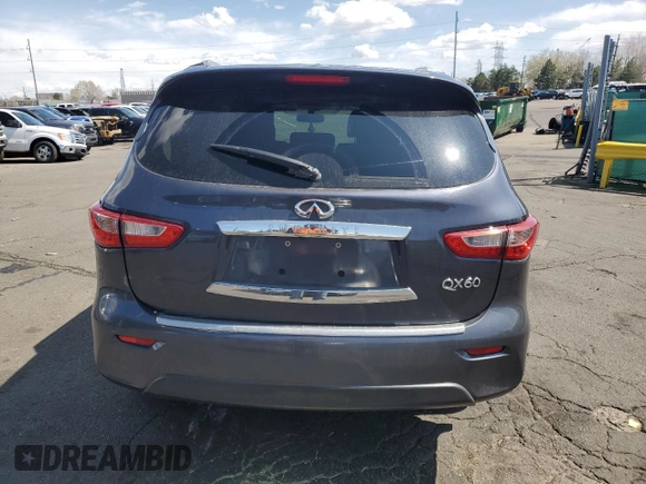 2014 Infiniti QX60 with VIN 5N1AL0MM1EC527510, listed as a Copart auction lot 51605645 with 146,933 mi miles and Salvage Title. Bid and sale history available at carsss.com. Image 6.