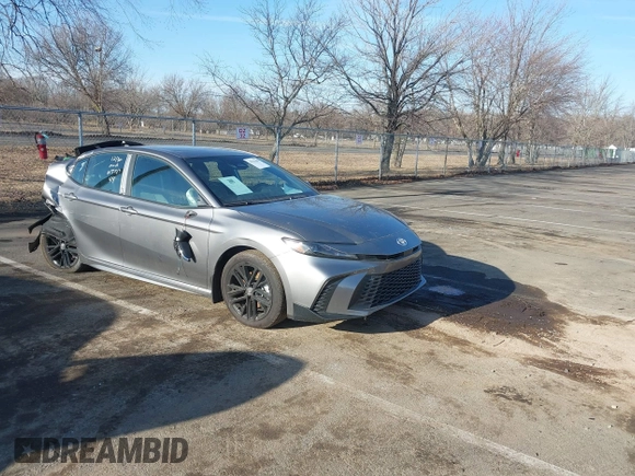 2025 Toyota Camry LE with VIN 4T1DAACK4SU551783, listed as a IAAI auction lot 41527698 with Not Provided miles and . Bid and sale history available at DreamBid. Image 1.