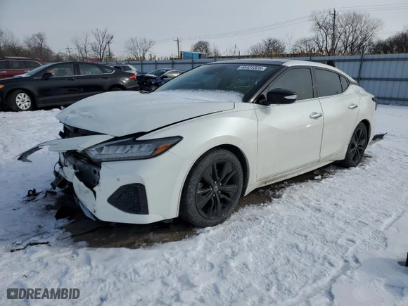 2020 Nissan Maxima SL with VIN 1N4AA6DV5LC376468, listed as a Copart auction lot 45431325 with 56,074 mi miles and Salvage Title. Bid and sale history available at carsss.com. Image 1.