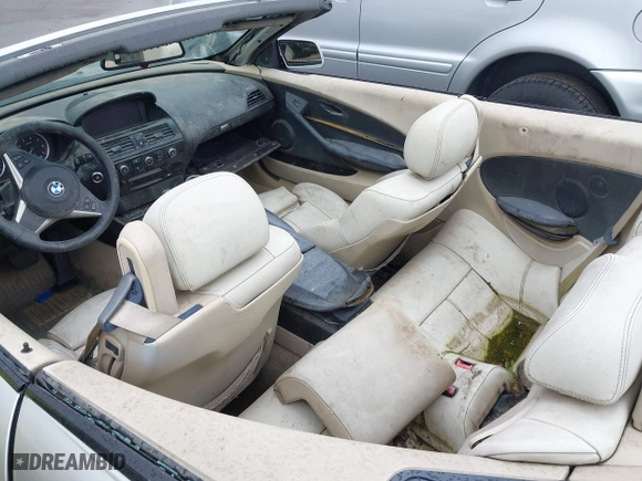 2006 BMW 6 Series 650Ci with VIN WBAEK13406CN76356, listed as a IAAI auction lot 41927866 with 1 mi miles. Bid and sale history available at carsss.com. Image 6.