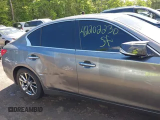 2015 Infiniti Q50 Premium with VIN JN1BV7AR7FM409374, listed as a IAAI auction lot 42202230 with 79,453 mi miles and . Bid and sale history available at DreamBid. Image 6.