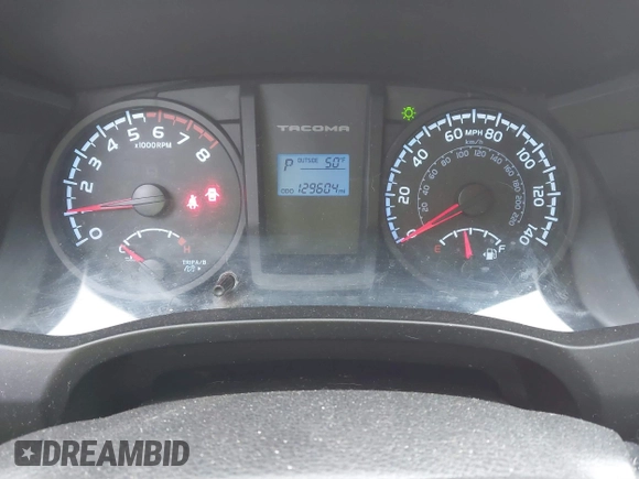 2016 Toyota Tacoma SR5 with VIN 5TFAX5GN1GX056450, listed as a IAAI auction lot 41215339 with 129,604 mi miles. Bid and sale history available at carsss.com. Image 7.