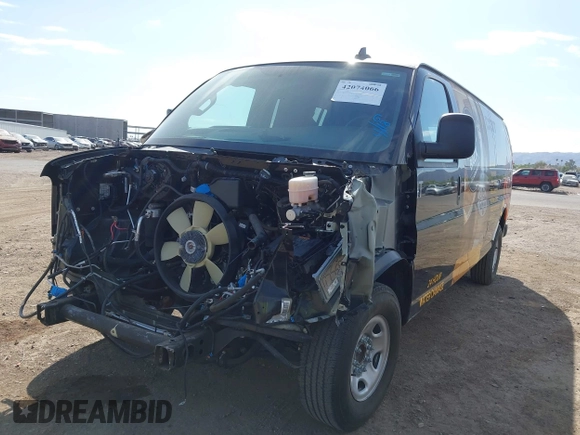 2023 GMC Savana Cargo with VIN 1GTW7BFP1P1165243, listed as a IAAI auction lot 42074066 with 14,530 mi miles. Bid and sale history available at carsss.com. Image 17.
