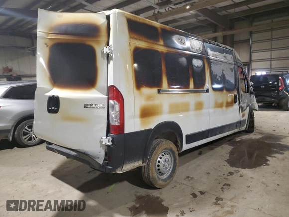 2024 Ram ProMaster Cargo Tradesman with VIN 3C6LRVDGXRE153360, listed as a Copart auction lot 87053644 with Not Provided miles and Salvage Title. Bid and sale history available at DreamBid. Image 3.