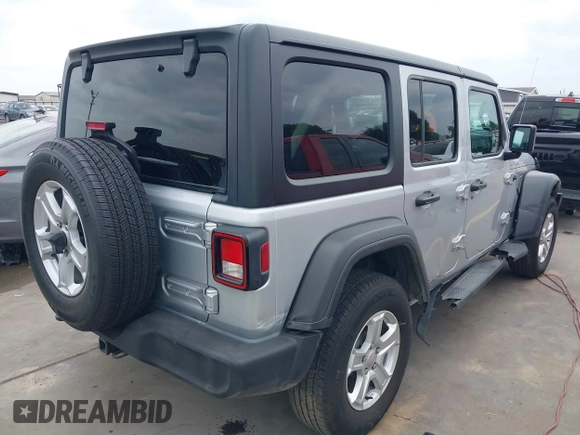 2023 Jeep Wrangler Sport with VIN 1C4HJXDG2PW508235, listed as a IAAI auction lot 42127823 with 25,069 mi miles and . Bid and sale history available at DreamBid. Image 4.