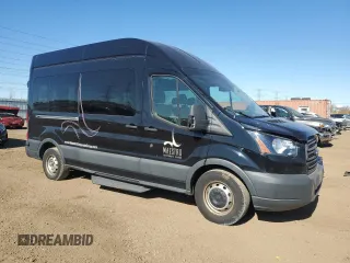 2017 Ford Transit Passenger XL with VIN 1FBZX2XM2HKA13893, listed as a Copart auction lot 76012984 with 92,823 mi miles and Salvage Title. Bid and sale history available at DreamBid. Image 4.