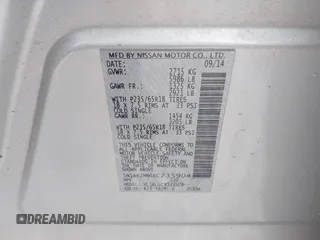 2014 Nissan Pathfinder SL with VIN 5N1AR2MN6EC735904, listed as a IAAI auction lot 42817020 with 190,936 mi miles and . Bid and sale history available at DreamBid. Image 9.